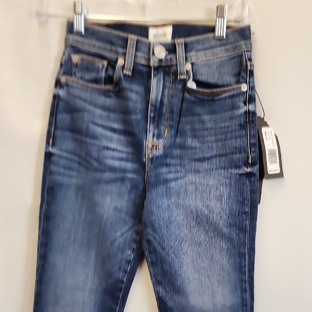 (0482) Hudson Jeans Blue Flare Wide Leg Denim - Picture 6 of 11